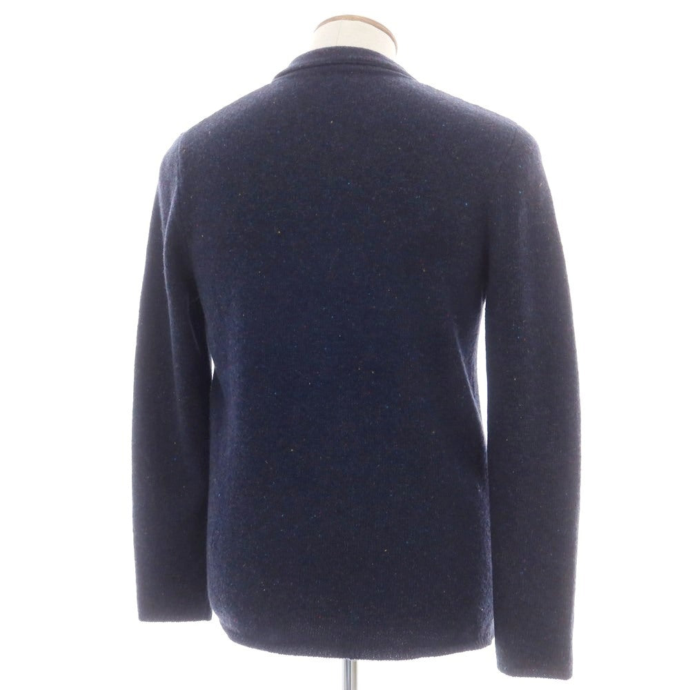 【中古】イレブンティ eleventy ウール ジャケット型 カーディガン ネイビー【 M 】【 状態ランクB 】【 メンズ 】