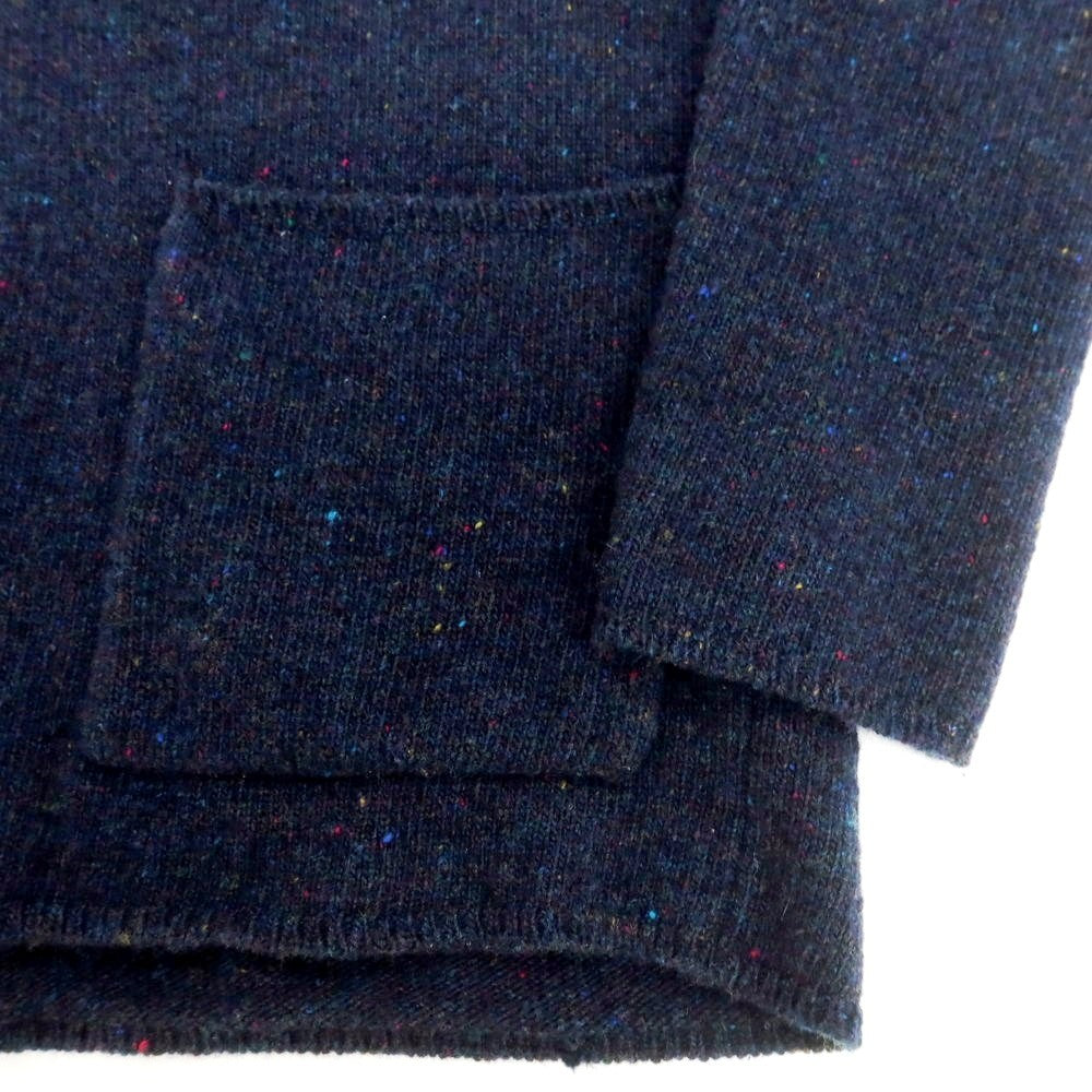 【中古】イレブンティ eleventy ウール ジャケット型 カーディガン ネイビー【 M 】【 状態ランクB 】【 メンズ 】