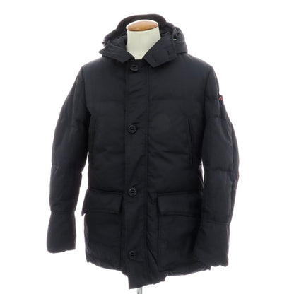 【中古】ピューテリー PEUTEREY ハリケーン ポリエステル ダウンジャケット ネイビー【 M 】【 状態ランクC 】【 メンズ 】