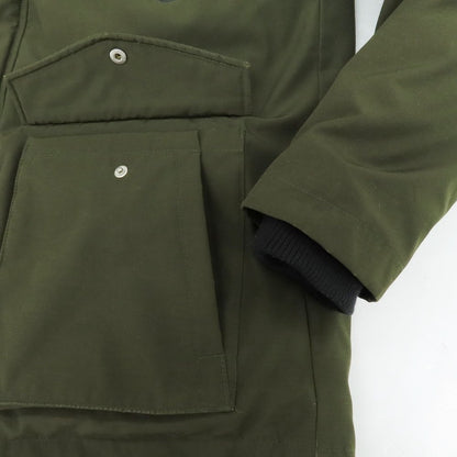 【中古】ショット schott ポリエステルコットン ファー ダウンジャケット オリーブ【 M 】【 状態ランクC 】【 メンズ 】