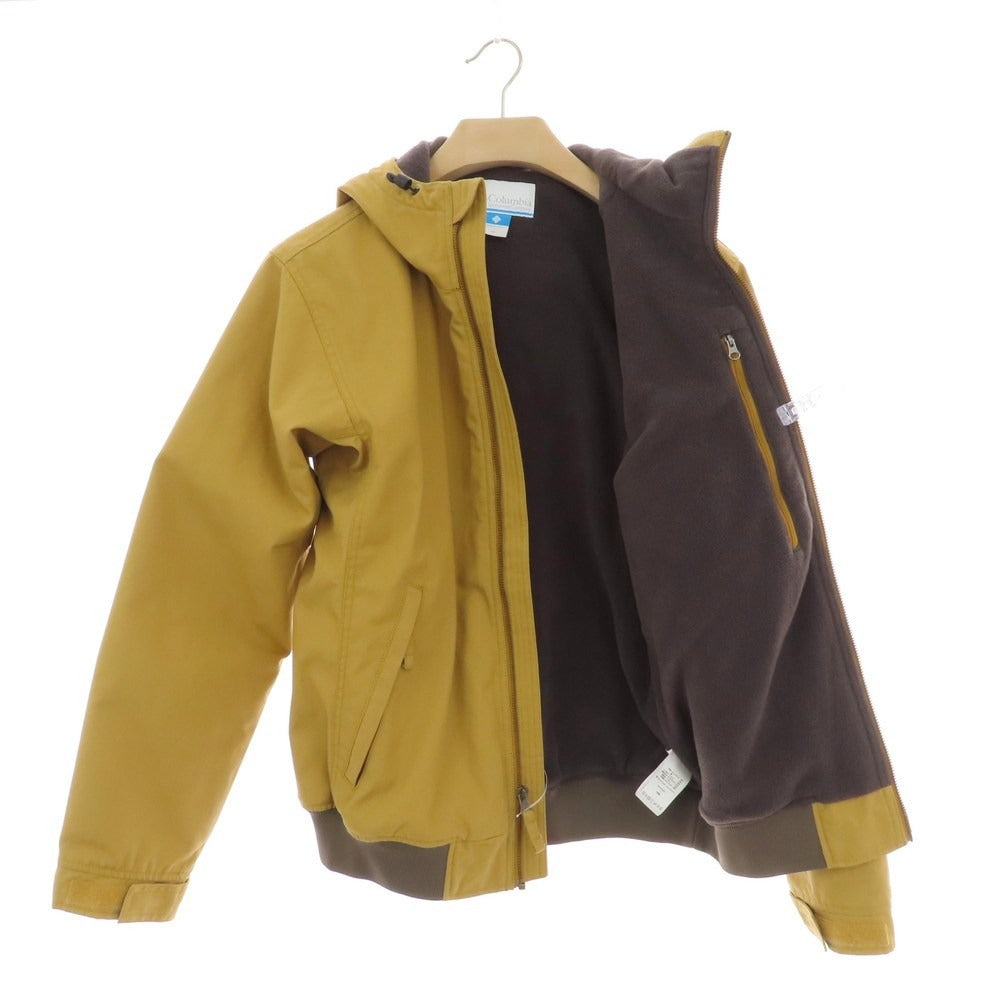 【中古】コロンビア Columbia ポリエステルコットン 内フリース フーデッドブルゾン ベージュ【サイズM】【 状態ランクB 】【 メンズ 】[CPD]
