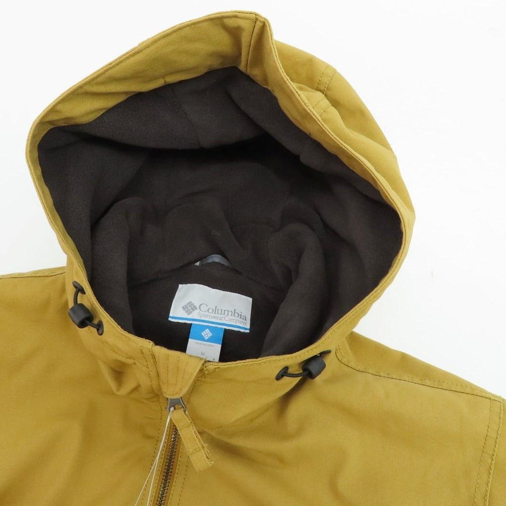 【中古】コロンビア Columbia ポリエステルコットン 内フリース フーデッドブルゾン ベージュ【サイズM】【 状態ランクB 】【 メンズ 】[CPD]