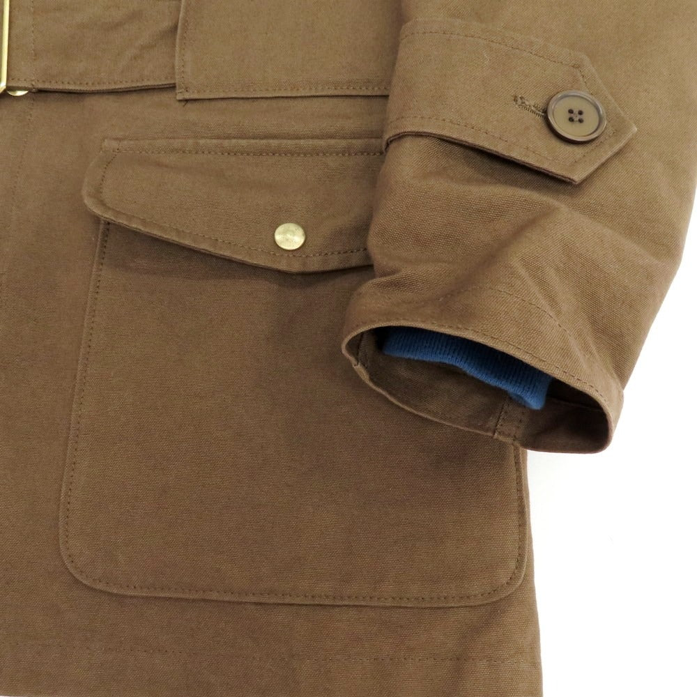 【中古】エキップセッタンタ equipe’70 コットン キルティングライナー付き ミリタリージャケット ブラウン【 46 】【 状態ランクB 】【 メンズ 】