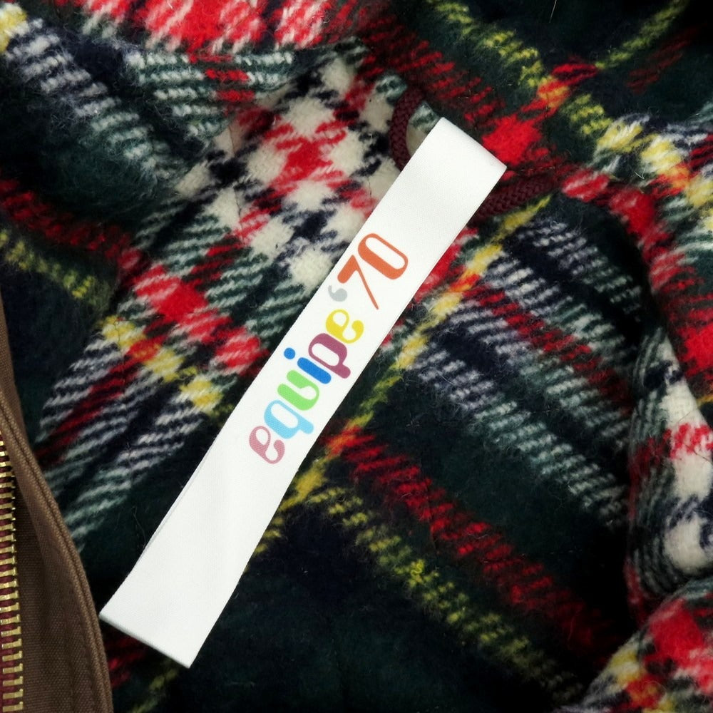 【中古】エキップセッタンタ equipe’70 コットン キルティングライナー付き ミリタリージャケット ブラウン【 46 】【 状態ランクB 】【 メンズ 】