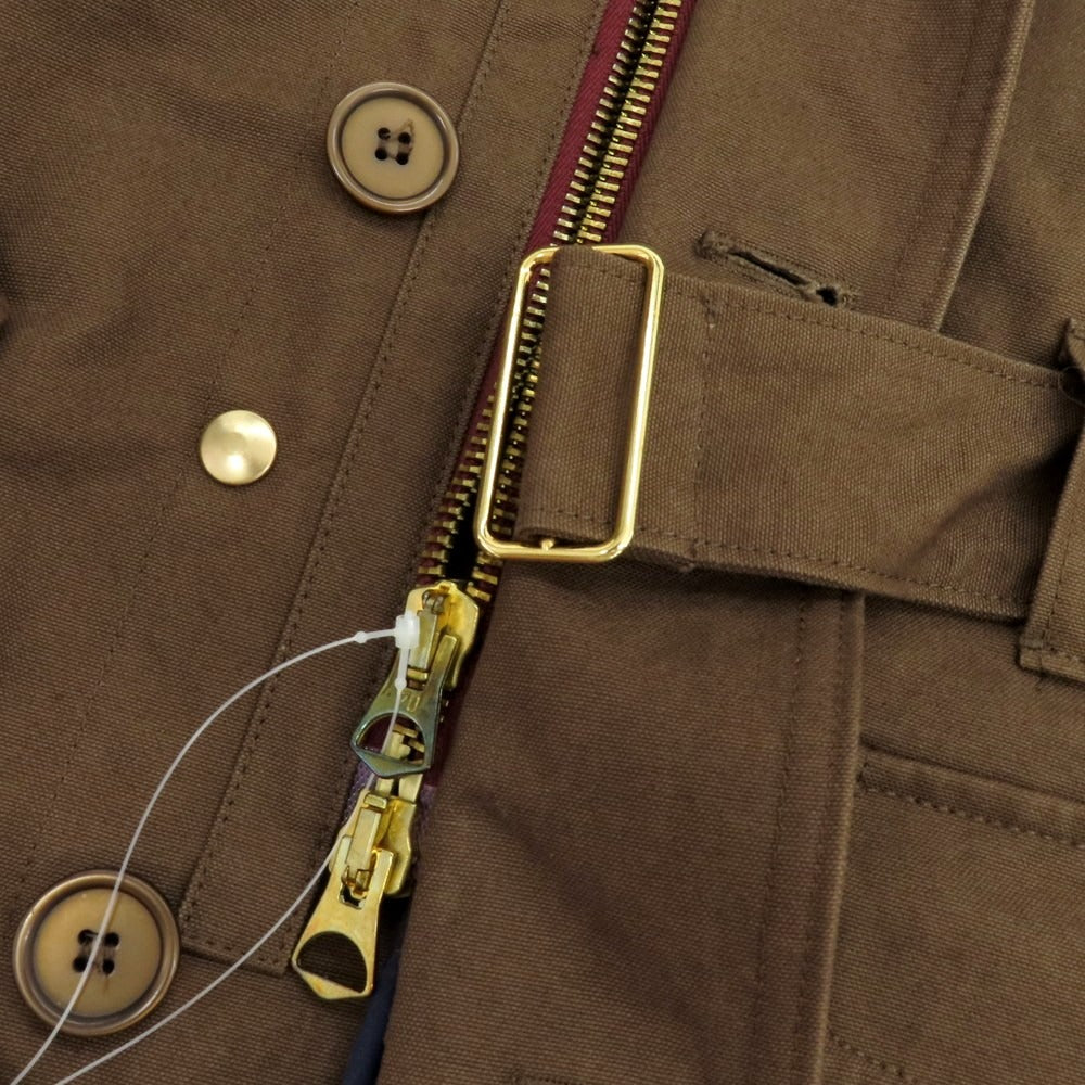 【中古】エキップセッタンタ equipe’70 コットン キルティングライナー付き ミリタリージャケット ブラウン【 46 】【 状態ランクB 】【 メンズ 】