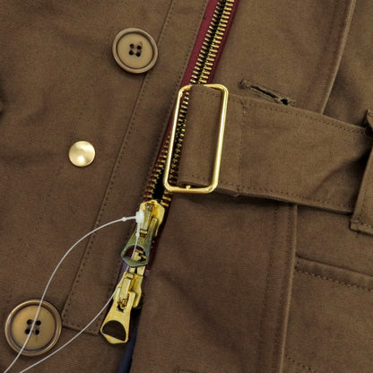 【中古】エキップセッタンタ equipe’70 コットン キルティングライナー付き ミリタリージャケット ブラウン【 46 】【 状態ランクB 】【 メンズ 】