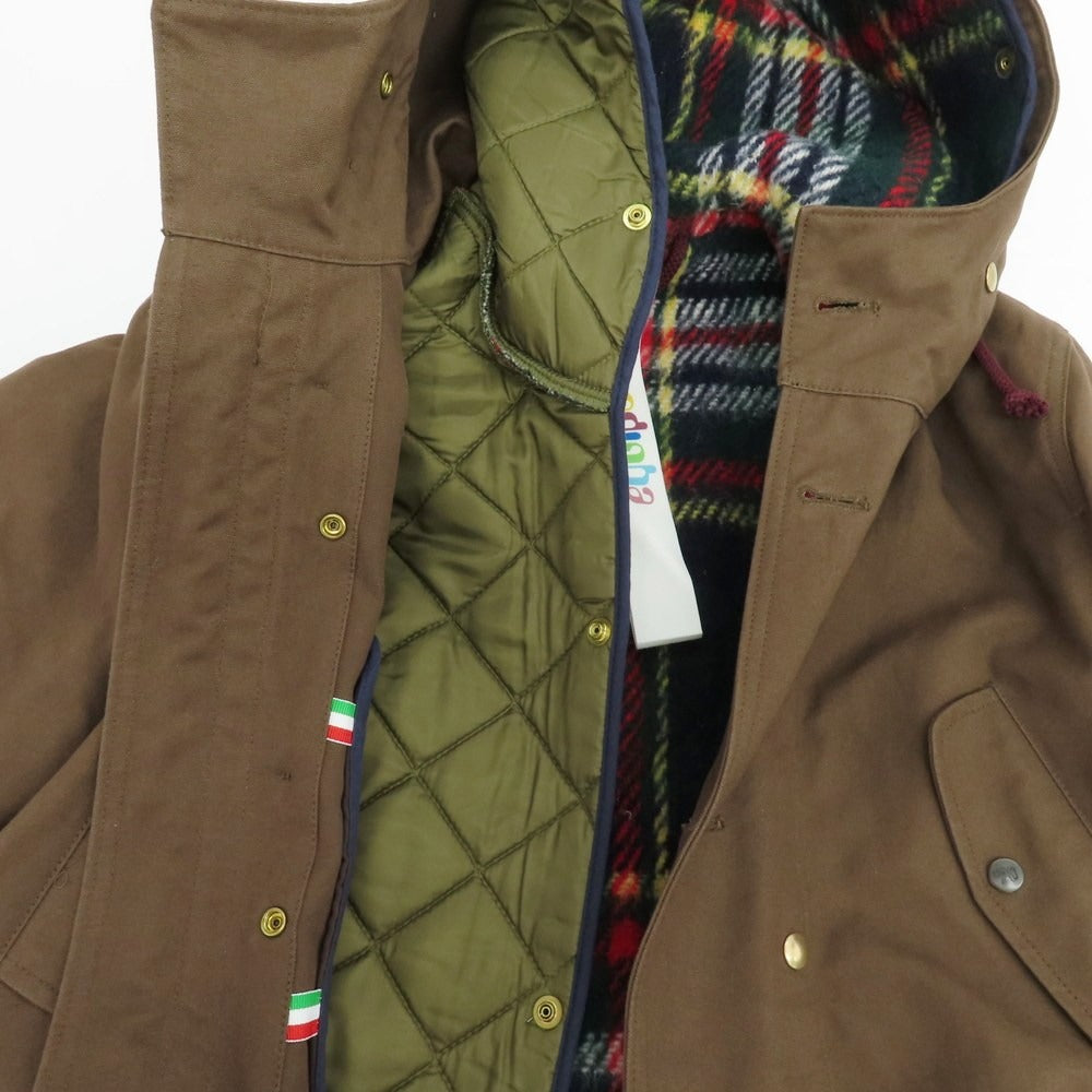 【中古】エキップセッタンタ equipe’70 コットン キルティングライナー付き ミリタリージャケット ブラウン【 46 】【 状態ランクB 】【 メンズ 】