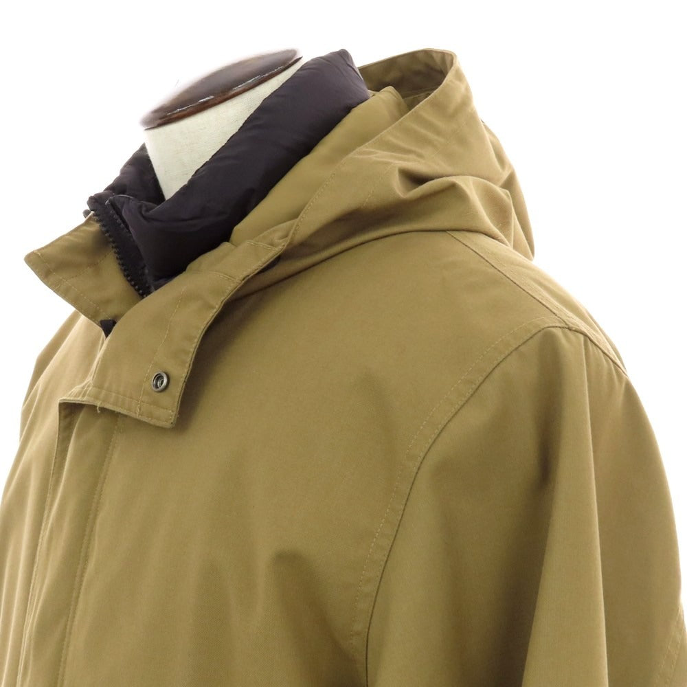 【中古】タイオン TAION SHIPS別注 ポリエステルレーヨン 3WAY ダウンジャケット カーキ【 L 】【 状態ランクB 】【 メンズ 】