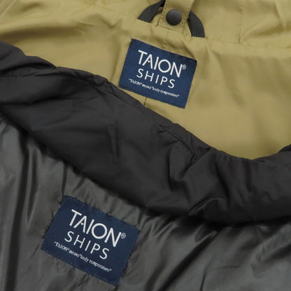 【中古】タイオン TAION SHIPS別注 ポリエステルレーヨン 3WAY ダウンジャケット カーキ【 L 】【 状態ランクB 】【 メンズ 】