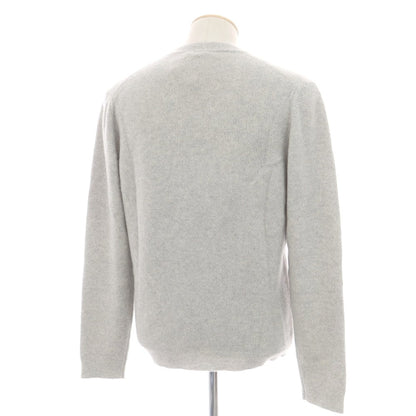 【中古】クルチアーニ CRUCIANI カシミヤ Vネック プルオーバーニット ライトグレー【 46 】【 状態ランクB 】【 メンズ 】