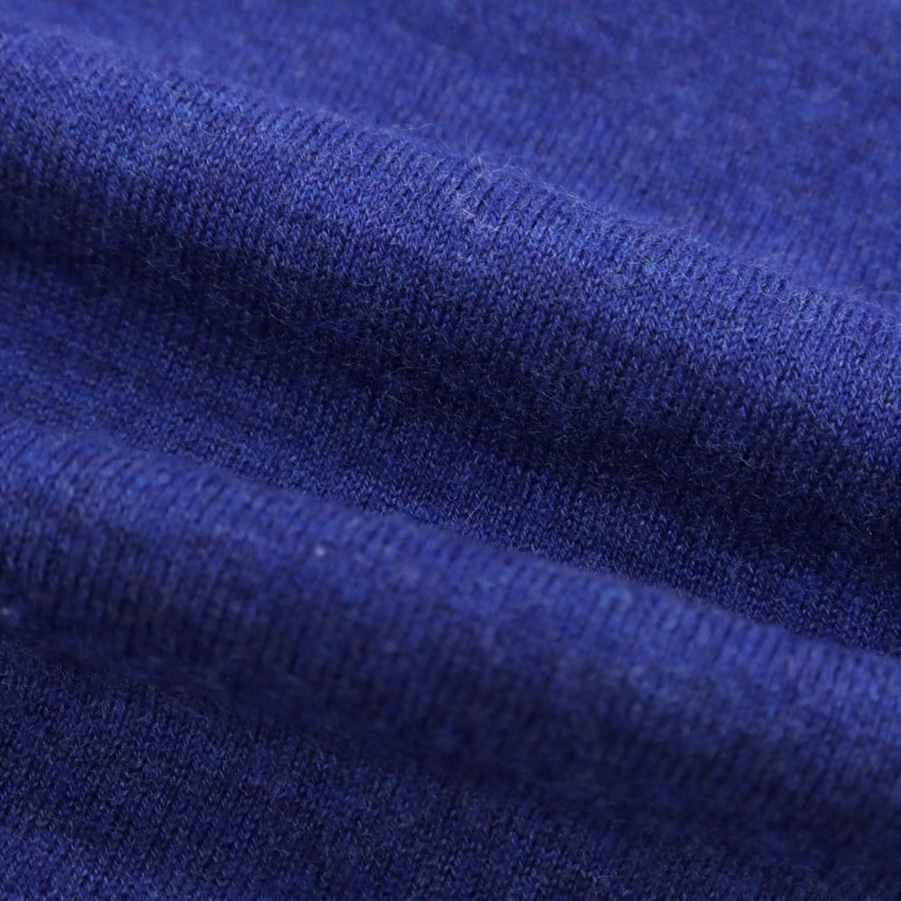 【中古】ドルモア DRUMOHR ハイゲージ カシミヤ クルーネック プルオーバーニット ブルー【 48 】【 状態ランクB 】【 メンズ 】