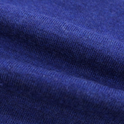 【中古】ドルモア DRUMOHR ハイゲージ カシミヤ クルーネック プルオーバーニット ブルー【 48 】【 状態ランクB 】【 メンズ 】