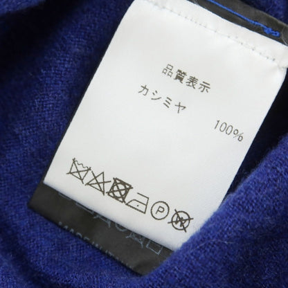 【中古】ドルモア DRUMOHR ハイゲージ カシミヤ クルーネック プルオーバーニット ブルー【 48 】【 状態ランクB 】【 メンズ 】