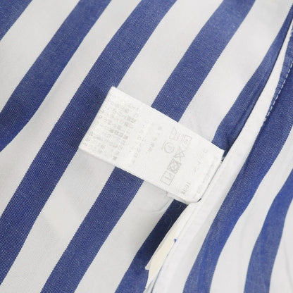 【中古】ルイジ ボレッリ Luigi Borrelli コットン ストライプ ワイドカラー ドレスシャツ ホワイトxネイビー【 40 】【 状態ランクB 】【 メンズ 】