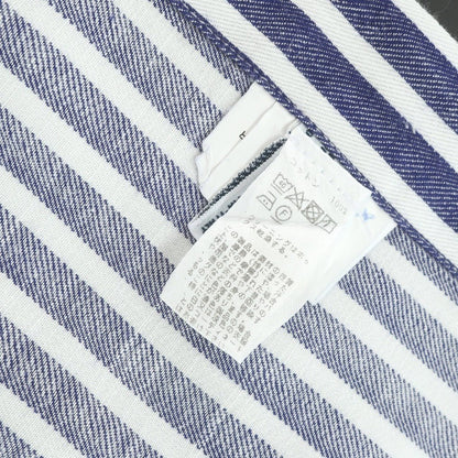 【中古】バルバ BARBA コットン ストライプ レギュラーカラー カジュアルシャツ ネイビーxホワイト【 40 】【 状態ランクB 】【 メンズ 】