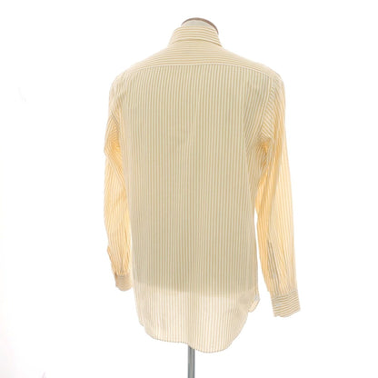 【中古】エリコフォルミコラ ERRICO FORMICOLA コットン ストライプ レギュラーカラー カジュアルシャツ イエローxホワイト【 40 】【 状態ランクB 】【 メンズ 】