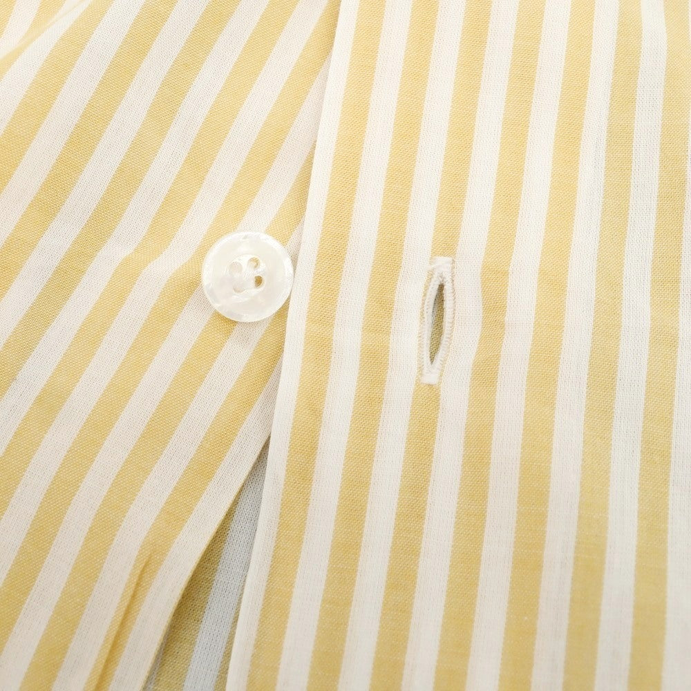 【中古】エリコフォルミコラ ERRICO FORMICOLA コットン ストライプ レギュラーカラー カジュアルシャツ イエローxホワイト【 40 】【 状態ランクB 】【 メンズ 】