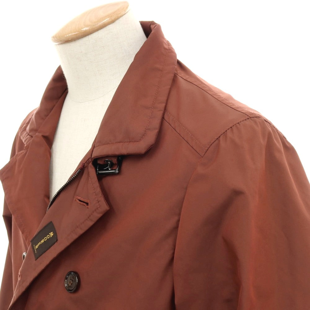 【中古】ムーレー MOORER MORANDI ポリエステル ダブルブレストコート ワインレッド【 サイズ44 】【 状態ランクC 】【 メンズ 】