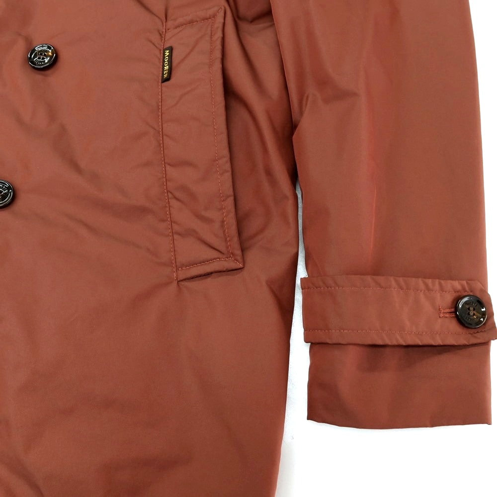 【中古】ムーレー MOORER MORANDI ポリエステル ダブルブレストコート ワインレッド【サイズ44】【 状態ランクC 】【 メンズ 】