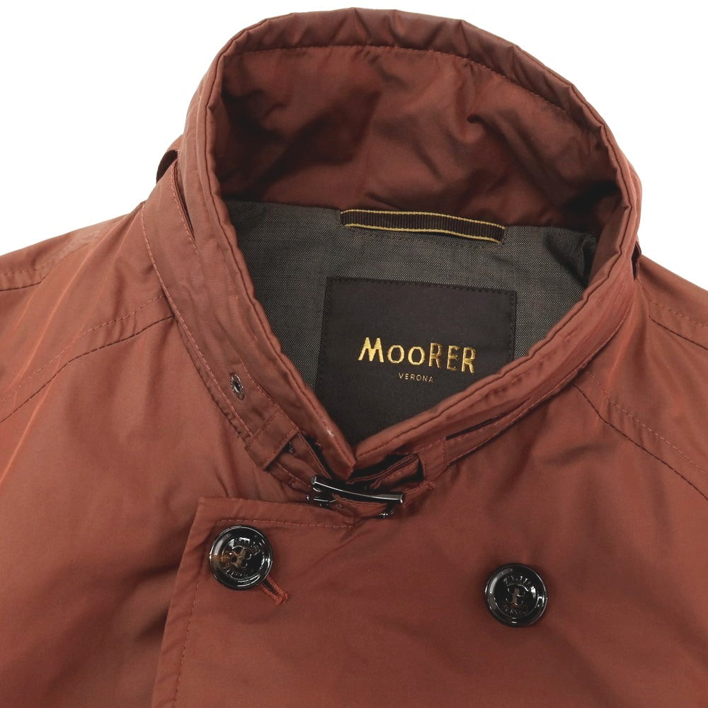 【中古】ムーレー MOORER MORANDI ポリエステル ダブルブレストコート ワインレッド【 サイズ44 】【 状態ランクC 】【 メンズ 】