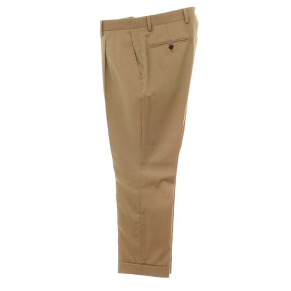 【中古】バルバ BARBA ウール ヘリンボーン 3つボタンスーツ カーキxレッド(玉虫色）【サイズ46】【 状態ランクB 】【 メンズ 】