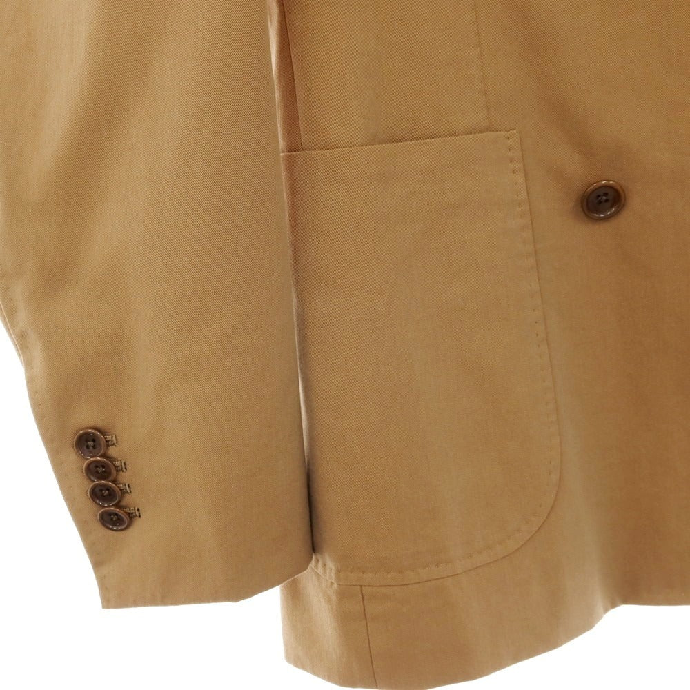 【中古】ビームスエフ BEAMS F コットン ダブルスーツ ライトブラウン系【 46 】【 状態ランクB 】【 メンズ 】 []