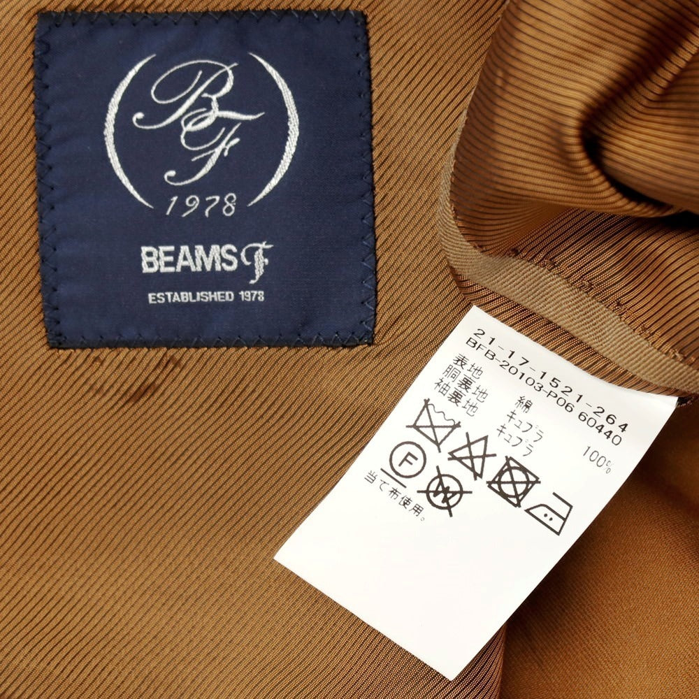 【中古】ビームスエフ BEAMS F コットン ダブルスーツ ライトブラウン系【 46 】【 状態ランクB 】【 メンズ 】 []