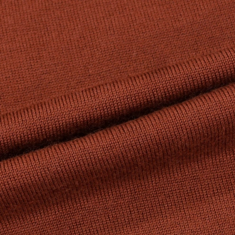 【中古】モルガーノ MORGANO BEAMS F別注 ハイゲージ ウール プルオーバーニット テラコッタブラウン系【 48 】【 状態ランクB 】【 メンズ 】