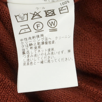 【中古】モルガーノ MORGANO BEAMS F別注 ハイゲージ ウール プルオーバーニット テラコッタブラウン系【 48 】【 状態ランクB 】【 メンズ 】
