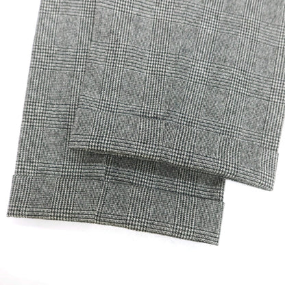 【中古】イガラシトラウザーズ 五十嵐 IGARASHI TROUSERS BEAMS F別注 ウール グレンチェック ドレススラックスパンツ ブラックxホワイト【 46 】【 状態ランクB 】【 メンズ 】