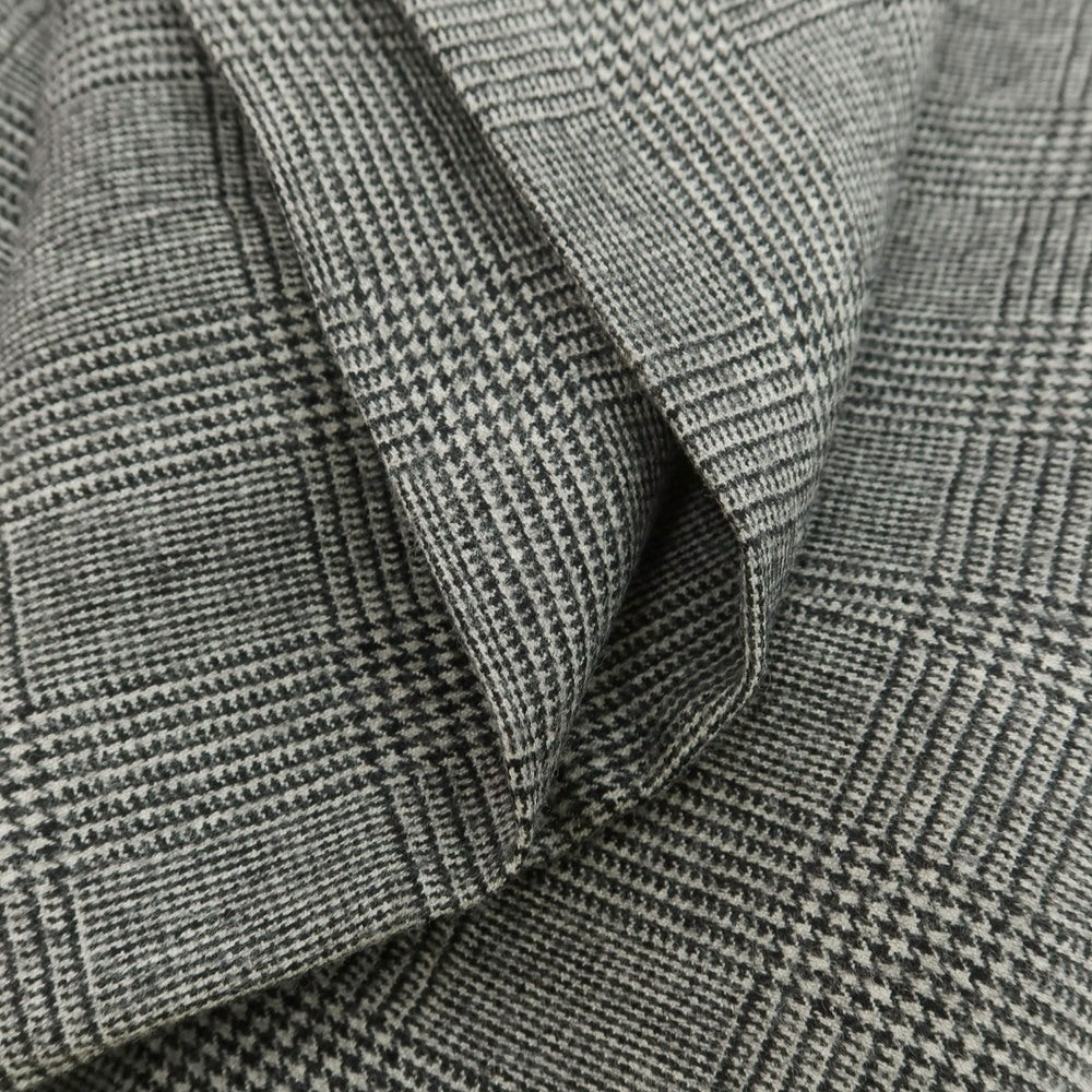 【中古】イガラシトラウザーズ 五十嵐 IGARASHI TROUSERS BEAMS F別注 ウール グレンチェック ドレススラックスパンツ ブラックxホワイト【 46 】【 状態ランクB 】【 メンズ 】