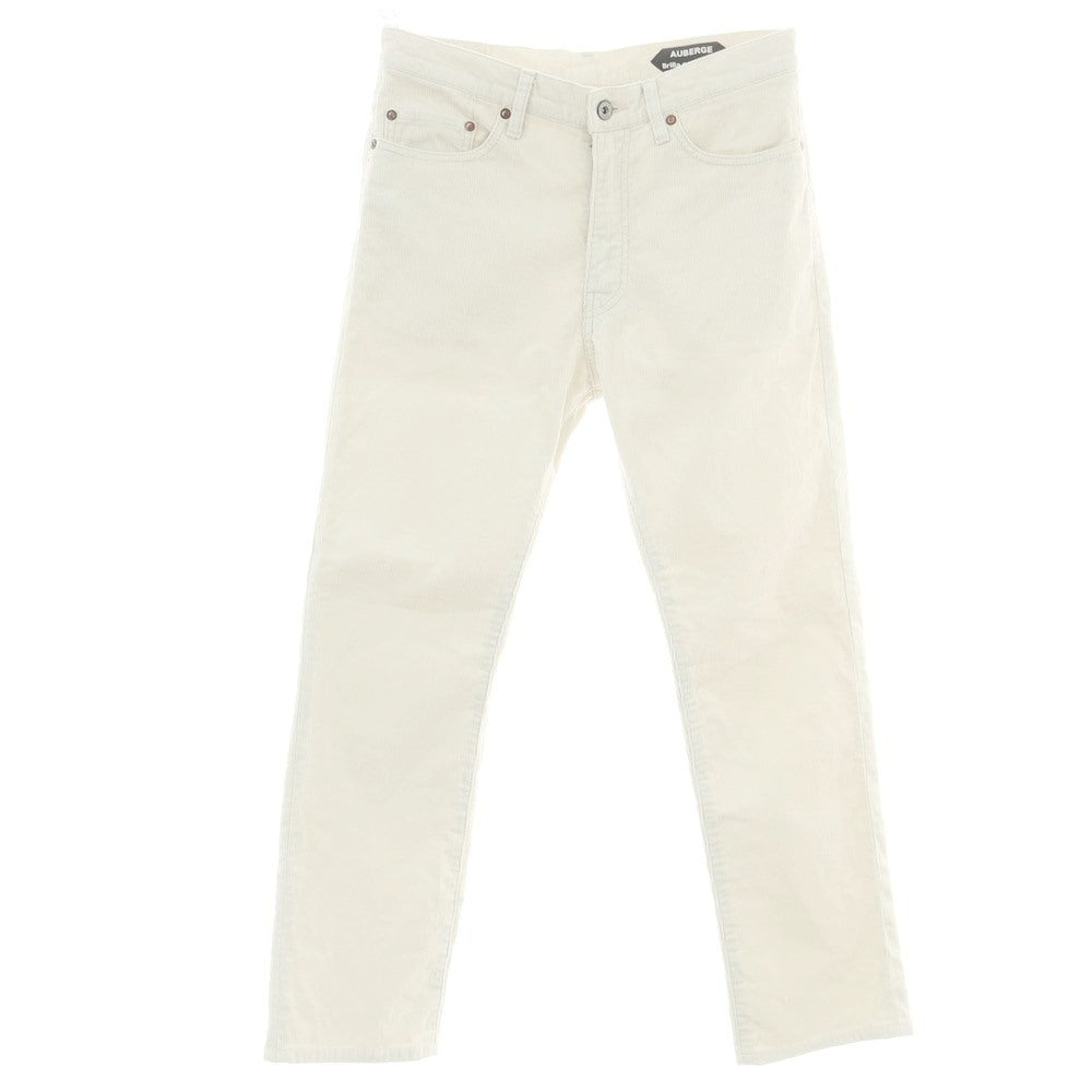 【中古】オーベルジュ AUBERGE Brilla per il gusto別注 コットンポリエステル コーデュロイパンツ オフホワイト【 40 】【 状態ランクC 】【 メンズ 】