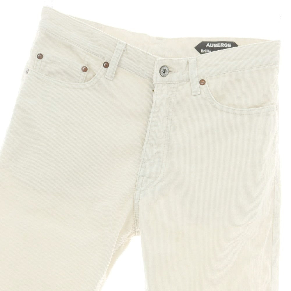【中古】オーベルジュ AUBERGE Brilla per il gusto別注 コットンポリエステル コーデュロイパンツ オフホワイト【 40 】【 状態ランクC 】【 メンズ 】