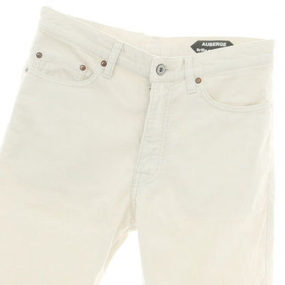 【中古】オーベルジュ AUBERGE Brilla per il gusto別注 コットンポリエステル コーデュロイパンツ オフホワイト【 40 】【 状態ランクC 】【 メンズ 】