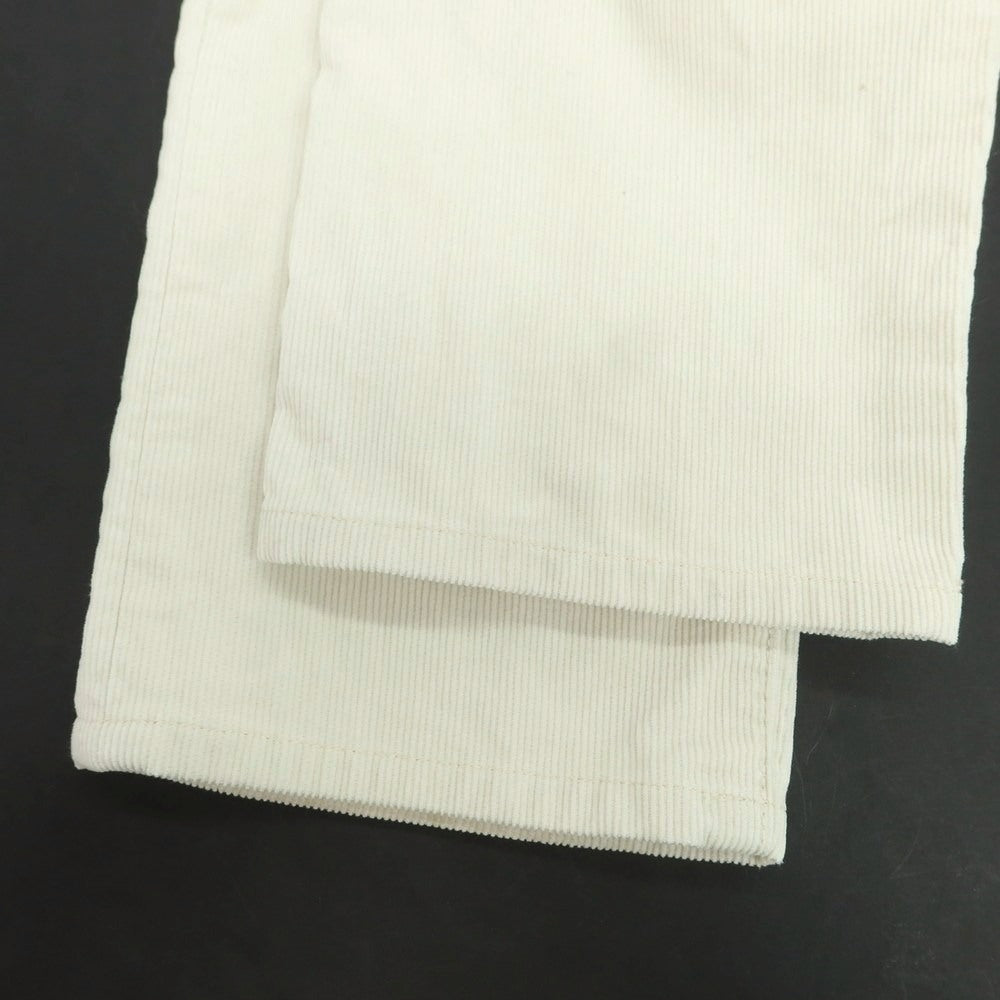 【中古】オーベルジュ AUBERGE Brilla per il gusto別注 コットンポリエステル コーデュロイパンツ オフホワイト【サイズ40】【 状態ランクC 】【 メンズ 】[CPD]