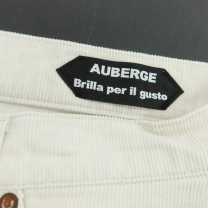 【中古】オーベルジュ AUBERGE Brilla per il gusto別注 コットンポリエステル コーデュロイパンツ オフホワイト【 40 】【 状態ランクC 】【 メンズ 】