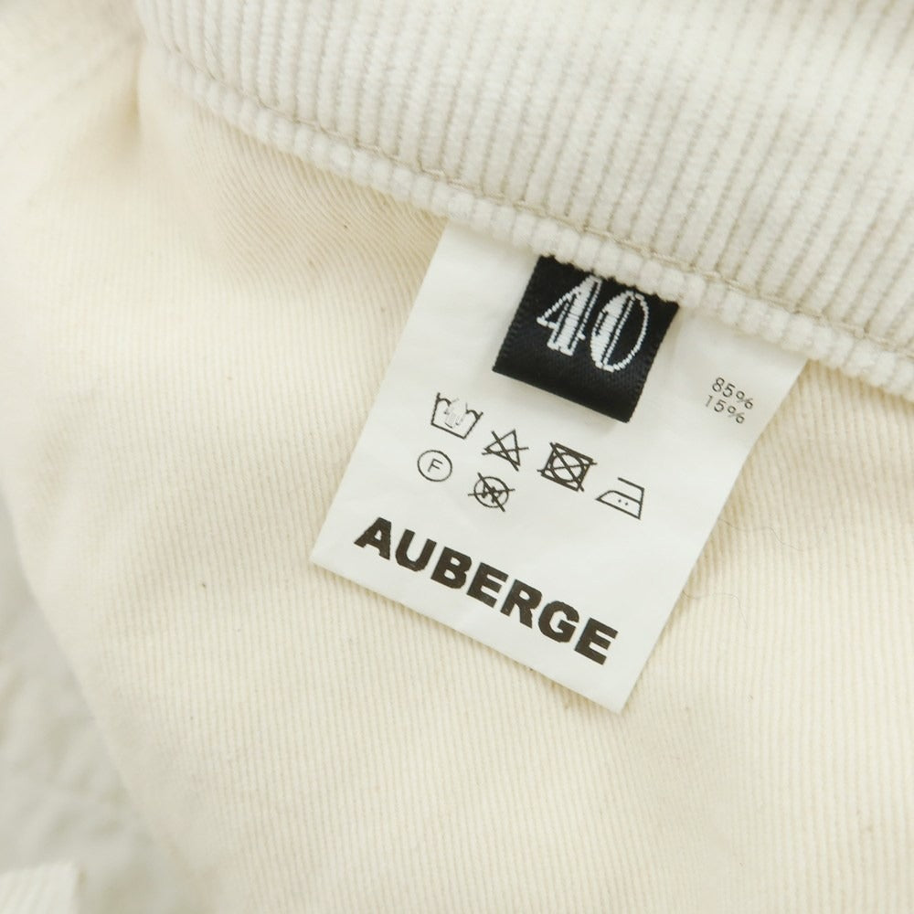 【中古】オーベルジュ AUBERGE Brilla per il gusto別注 コットンポリエステル コーデュロイパンツ オフホワイト【サイズ40】【 状態ランクC 】【 メンズ 】[CPD]
