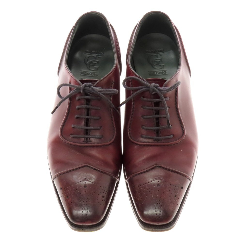【中古】ガジアーノ＆ガーリング GAZIANO &amp; GIRLING GABLE ドレスシューズ バーガンディ【 6E 】【 状態ランクB 】【 メンズ 】