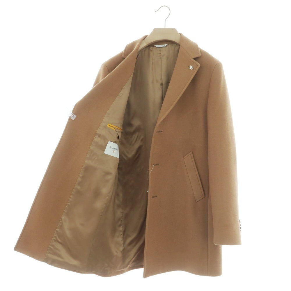 【中古】マニュエル リッツ MANUEL RITZ アクリルポリエステルウール チェスターフィールドコート キャメル【サイズ50】【 状態ランクA 】【 メンズ 】[CPD]