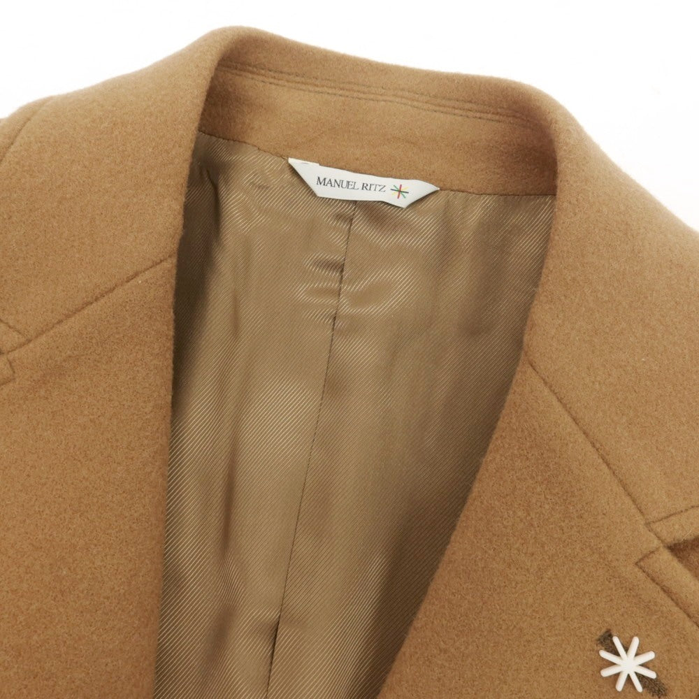 【中古】マニュエル リッツ MANUEL RITZ アクリルポリエステルウール チェスターフィールドコート キャメル【 50 】【 状態ランクA 】【 メンズ 】
