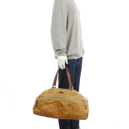 【中古】ダニエルアンドボブ Daniel &amp; Bob レザー ボストンバッグ ベージュブラウン【 状態ランクD 】【 メンズ 】