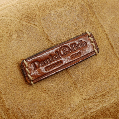 【中古】ダニエルアンドボブ Daniel &amp; Bob レザー ボストンバッグ ベージュブラウン【 状態ランクD 】【 メンズ 】
