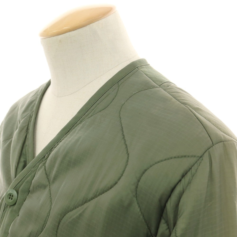 【中古】シーディージー ＣＤＧ × Alpha ナイロン 中綿入り キルティングブルゾン グリーン【 S 】【 状態ランクD 】【 ユニセックス 】