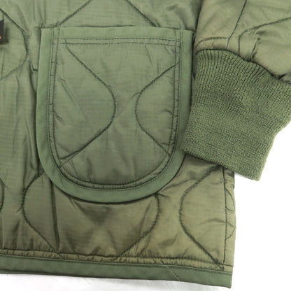 【中古】シーディージー ＣＤＧ × Alpha ナイロン 中綿入り キルティングブルゾン グリーン【 S 】【 状態ランクD 】【 ユニセックス 】