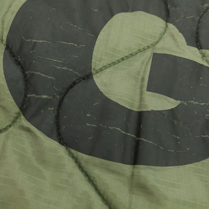 【中古】シーディージー ＣＤＧ × Alpha ナイロン 中綿入り キルティングブルゾン グリーン【 S 】【 状態ランクD 】【 ユニセックス 】