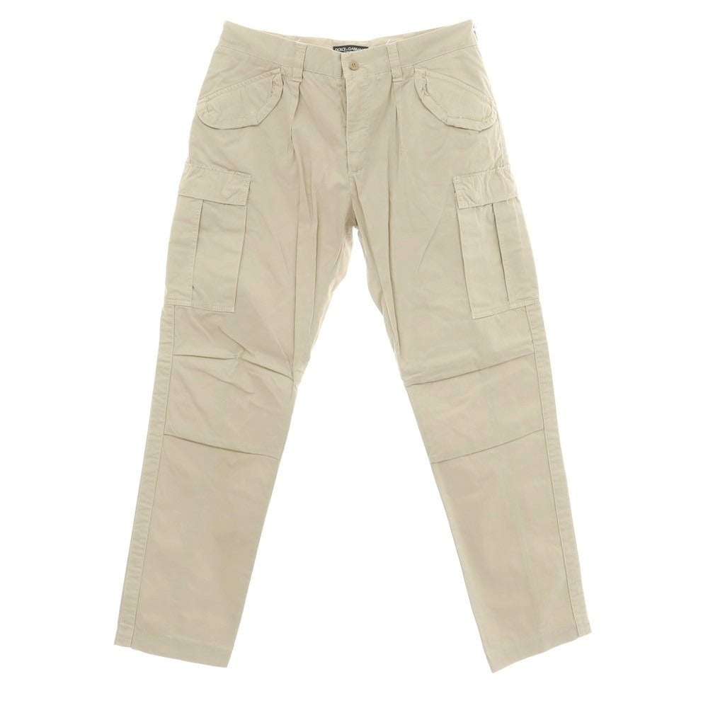 【中古】ドルチェアンドガッバーナ DOLCE&amp;GABBANA コットン カーゴパンツ サンドベージュ【サイズ46】【 状態ランクB 】【 メンズ 】