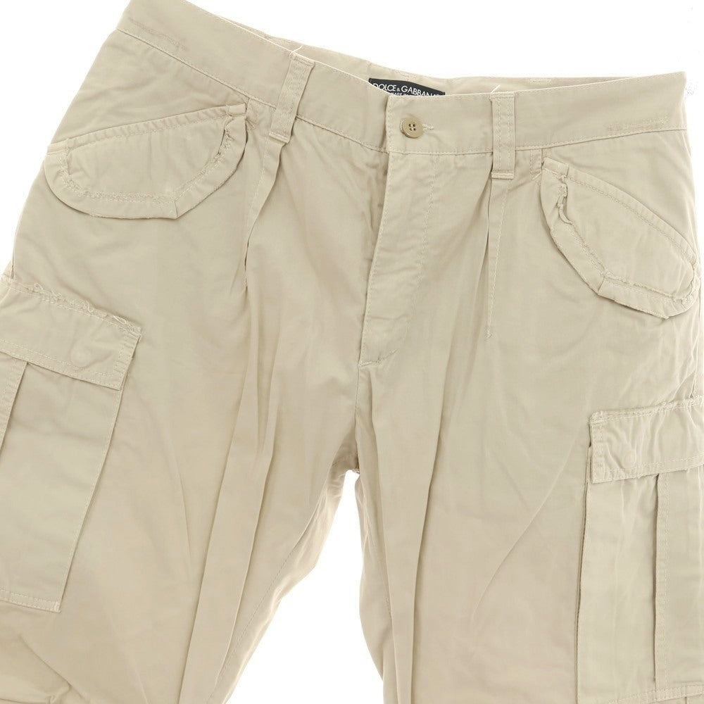 【中古】ドルチェアンドガッバーナ DOLCE&amp;GABBANA コットン カーゴパンツ サンドベージュ【サイズ46】【 状態ランクB 】【 メンズ 】