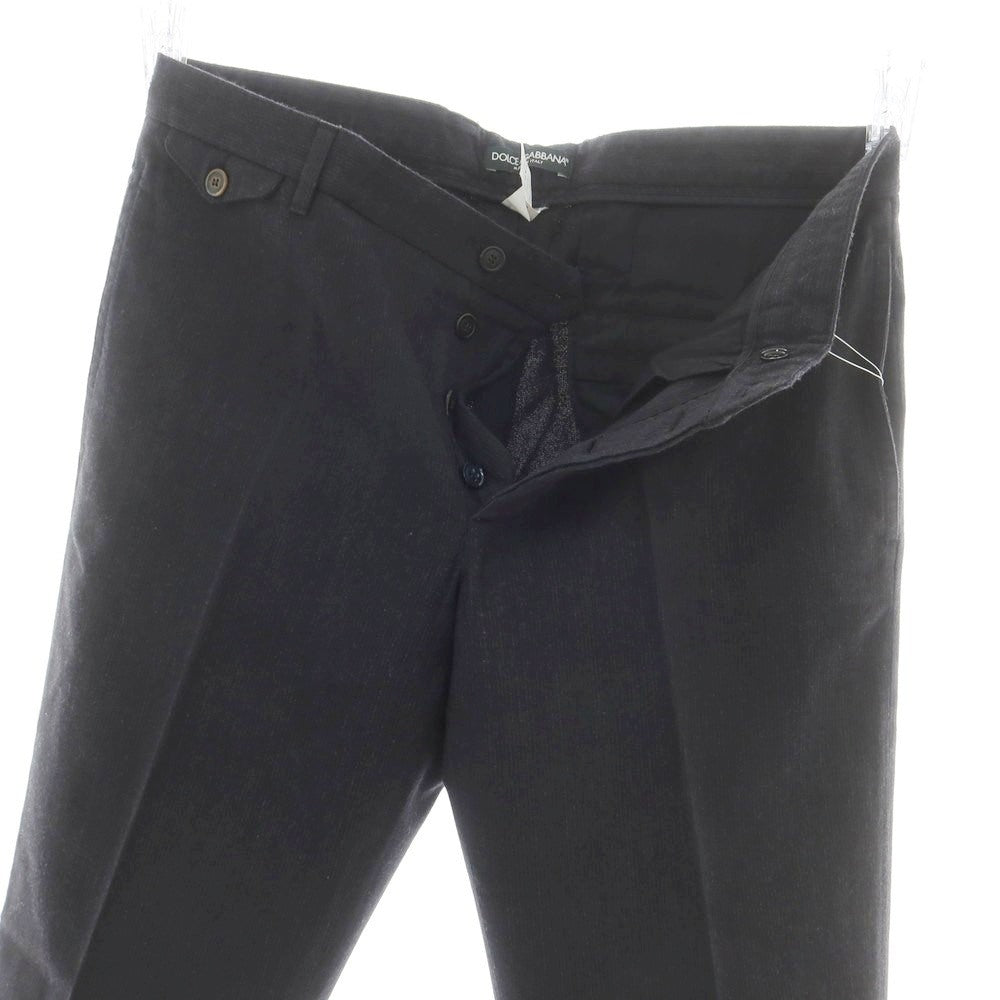 【中古】ドルチェアンドガッバーナ DOLCE&amp;GABBANA ウールコットン カジュアルスラックスパンツ ダークグレー【 48 】【 状態ランクC 】【 メンズ 】