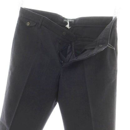 【中古】ドルチェアンドガッバーナ DOLCE&amp;GABBANA ウールコットン カジュアルスラックスパンツ ダークグレー【 48 】【 状態ランクC 】【 メンズ 】