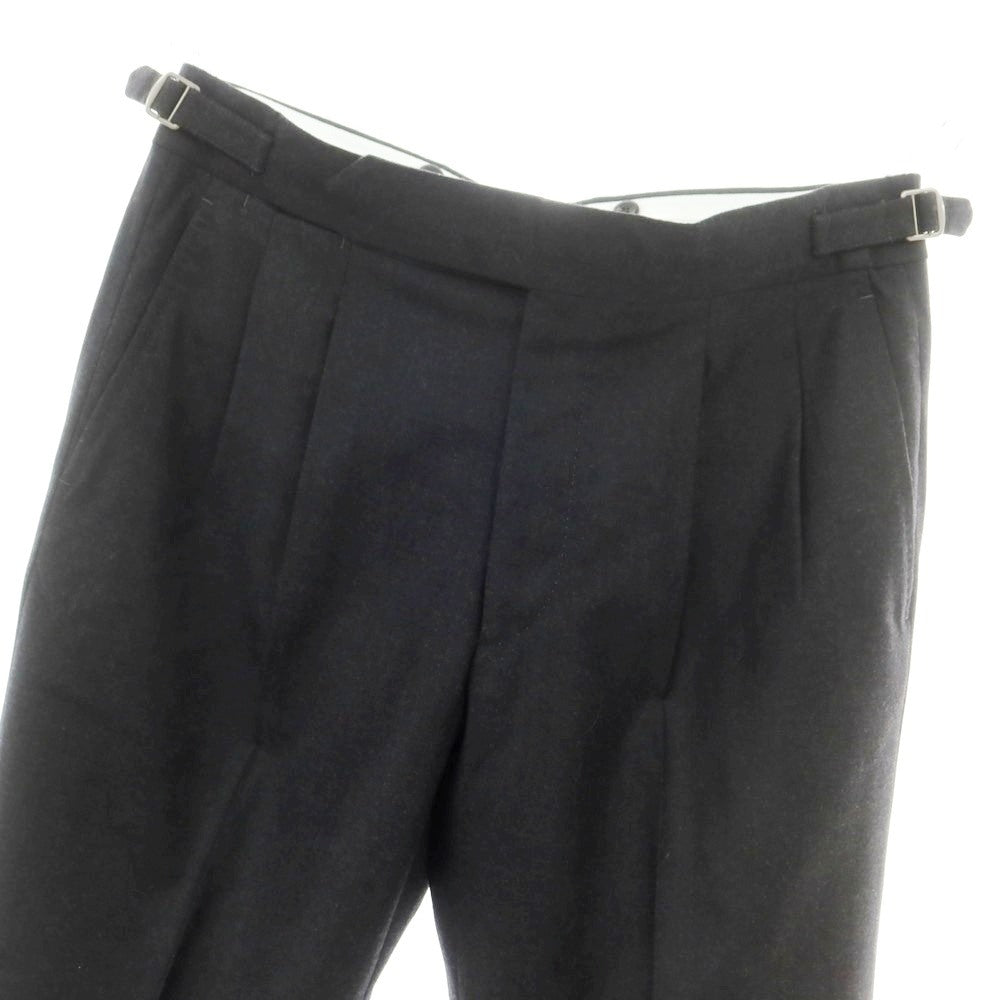 【中古】ジェルマーノ GERMANO ウール ドレススラックスパンツ チャコール【 48 】【 状態ランクA 】【 メンズ 】